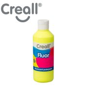 CREALL FLUOR COLOR - farba plakatowa fluorescencyjna 250 ml - żółta