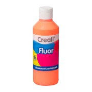 CREALL FLUOR COLOR - farba plakatowa fluorescencyjna 250 ml - pomarańcz